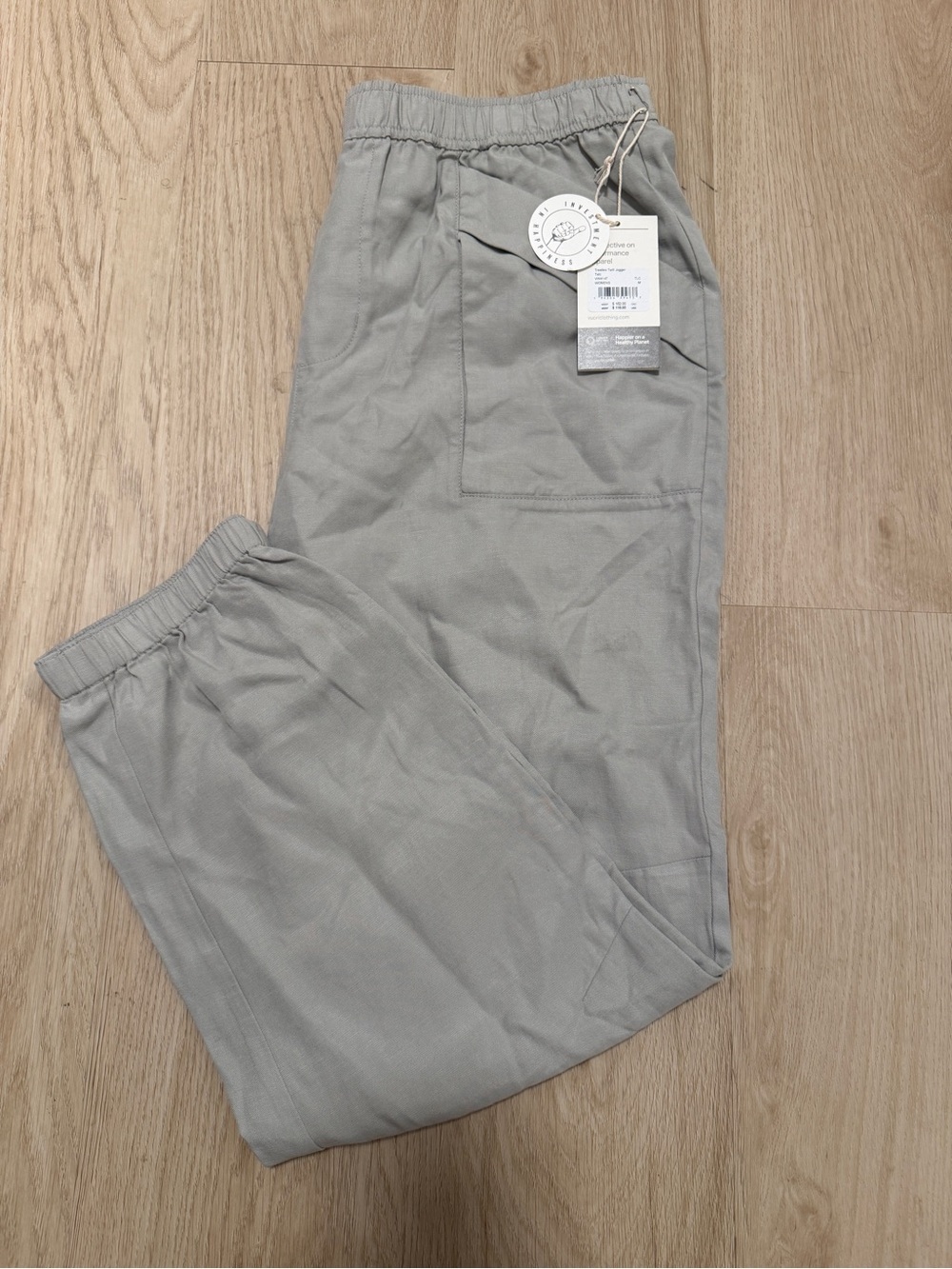 Trestles Twill Joggers NWT Medium Color:Talc